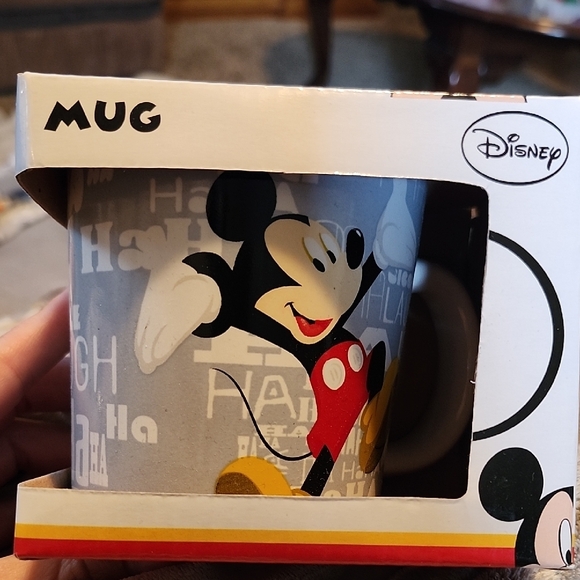 Disney Other - Disney Gray and Red Mickey Mouse Mug New In Box